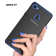 Shining Plating Transparent Case For OPPO F7