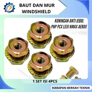 4 Pcs Anti-Break Bolts for NMAX LEXI XMAX ADV Motorcycle Visor - Rust Resistant, Easy Installation, 
