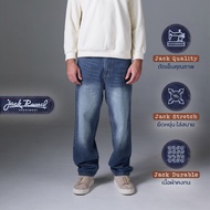 Jack Russel - Men Jeans กางเกงยีนส์ผู้ชาย ทรงขาบาน - Klassik J-BAGGY/DB Wide leg Dark Blue Denim