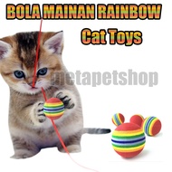 CAT TOY BALLS – CAT TOYS – RAINBOW TOY BALLS – CAT TOYS