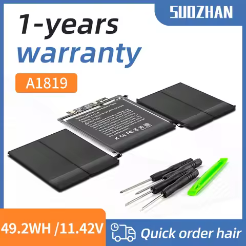 SUOZHAN NEW A1819 A1706 Laptop Battery For Apple MacBook Pro 13'' Touch Bar A1706 2016 2017 EMC 3071