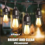 New Shop 15M Commercial Grade S14 LED String Lights E27 Retro Edison Filamento Bulbo para Outdoor St