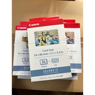 Canon KC-36IP/KC-18IL photo paper (size C/size Card)) for SELPHY CP1500/CP1300/CP1200/CP1000/CP910/C