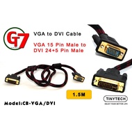 TINYTECH VGA Male to DVI Male Cable (CB-VGA/DVI)