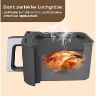 LOMC|Air Fryer Splash Guard Silicone Oil Splatter Screen Compatible with AF400 AF451