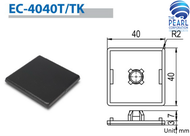 EC-4040T (BLACK END CAP 4040T for ALUMINIUM PROFILE 4040T) อลูมิเนียมโปรไฟล์ และอุปกรณ์จับยึด