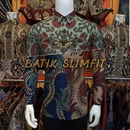 KEMEJA Ahn Men's batik slimfit Shirt/Men's Office batik Shirt/Men's Long Sleeve batik/slimfit batik