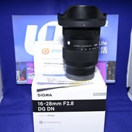 Sold out）『收機鏡』『Trade In優惠』新淨 行貨長保(2027-01)  Sigma 16-28mm F2.8 DG DN For Sony FE 全幅用 廣角鏡 F2.8大光圈 FE-