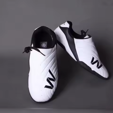 Adult Taekwondo Shoes for Coach With Shoelace Karate Sneakers Thick Soft Sole Breathable Men Martial