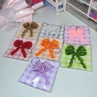 Ribbon Fuzzy Wire Keychain
