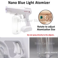 Wireless Atomizer Fogging Gun Rechargeable Blue Light Nano Spray Gun Disinfectant Spray 800ml USB Sanitizer Spray 消毒枪