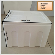 Foam Box Ready Stock Cooler Box Styrofoam Box Ice Box For Frozen Food Ice Cream Box Packaging Polystyrene box 保丽龙箱子Gabus