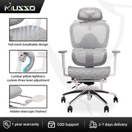 MUSSO E600 PRO Ergonomic Chair 3D Handrail and Adjustable Headrest Gaming Chair with Adjustable Lumb