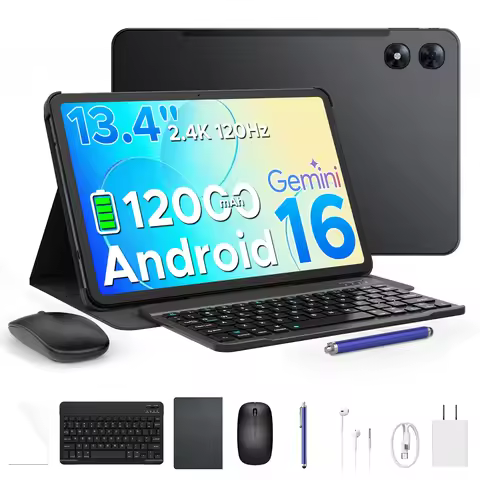 POCKAM P13 Pro Android 16 Tablet 13.4 Inch Tablet PC 2.4K 120 Hz Display 12000mAh Battery 48GB RAM (