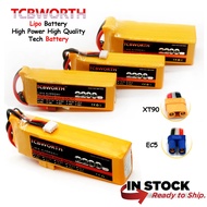 TCBWorth TCB Lipo Battery High Power Quality 4S 6S 1500mAh-6000mAh 7.4V 11.1V 14.8V 22.2V 40C-60C T-
