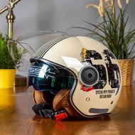 DOT Approved Retro TT&CO Motorcycle Open Face Dl Visors Jet Electric Scooter Bike Motorbike Helmet M