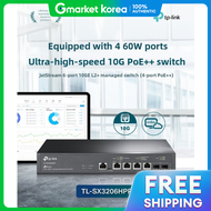 TP-Link | Sandol Tl-Sx3206Hpp 10Ge 6-Port L2 Managed Switch Hub (4-Port Poe+) Tl-Sx3206Hpp