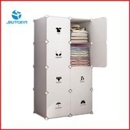 Sunxin 8 Cubes Magic Cube Wardrobe Cartoon DIY Wardrobe Rak Rack Storage Organizer Clothes Rack