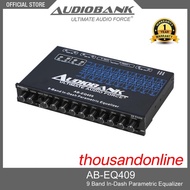 AUDIOBANK CAR AUDIO AB-EQ409 9-BAND IN-DASH PARAMETRIC EQUALIZER