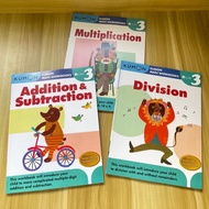 Kumon Math Workbooks for Grade1-4 (10 books) Addition and SubtractionDivision/ Multiplication/Decima