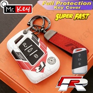 [Mr.Key] VW R Line Style Key Fob For 2022 Volkswagen Atheon Tiguan Taos Passat B8 Alltrack Wagon