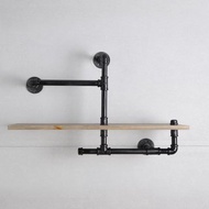 工業風水管多功置物架/吊衣桿壁掛/展示木書架/書櫃收納展示架