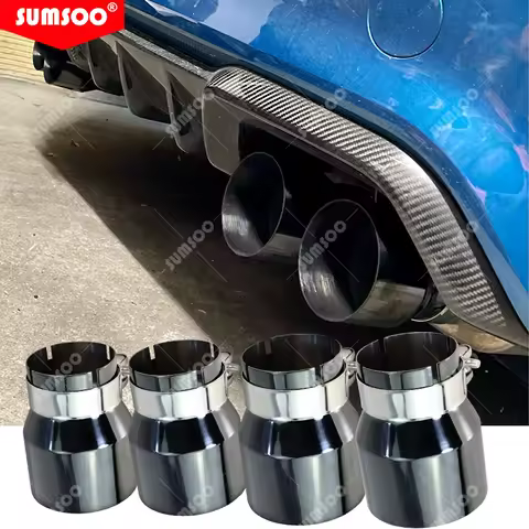 1 Pieces black Stainless Steel Exhaust tips for BMW F87 M2 F80 M3 F82 F83 M4 Direct Fit Exhaust Tip 