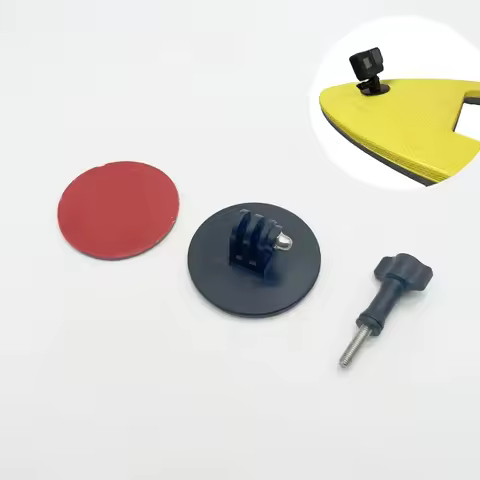 For Gopro Accessories Flat Base Fixed Surfboard Bracket Bodyboad + Sticker for GoPro Hero DJI OSMO A
