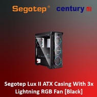 Segotep Lux II ATX Casing With 3x Lightning RGB Fan [Black]