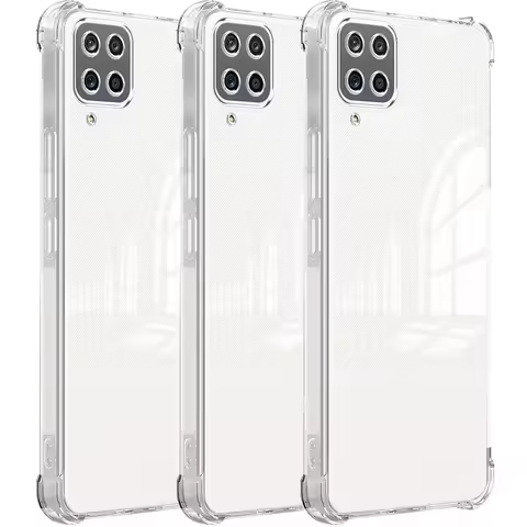 Transparent Phone Case for Samsung Galaxy A12 Soft TPU Silicone for Samsung M12 F12 Clear Case A22 M