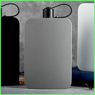 Flat Water Bottle Stainless Steel Sports Water Bottle With Lid 500ml Leakproof Flat Tumbler for Scho