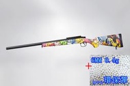 武SHOW BELL VSR 10 狙擊槍 手拉 空氣槍 彩色 + 0.4g 環保彈 (MARUI規格BB槍BB彈玩具槍