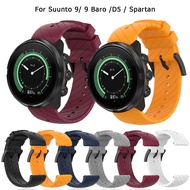 24mm Silicone Strap For Suunto 9 baro/Spartan Sport Wrist HR/Baro Smart Watch Band Bracelet For suunto 7 D5 Watchband