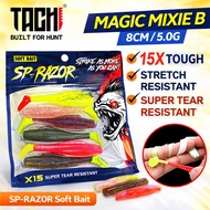 TACHI SP RAZOR 8cm Umpan Lembut Soft Plastic Lure Killer Soft Bait Zman Fishing Lures T tail Umpan S