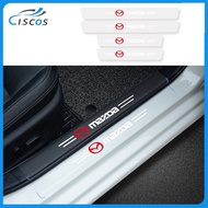 Ciscos 4PCS Transparent Car Door Sill Protector Car Threshold Strips Sticker Car Accessories For Mazda 3 323 CX8 CX9 CX7 MX5 BT50 Mazda 6 2 5 CX3 CX5 RX8 RX7 CX30