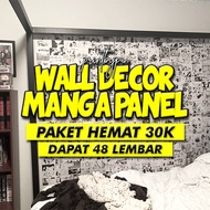 (HEMAT 30K) Poster Dinding Anime Manga Wall Decor Panel - Sticker Hiasan Dinding Wallpaper Kamar - B