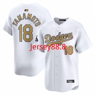 Men's Most Dodgers Los Angeles Dodgers Yamamoto No. 18 Yushen Yamamoto Gold Edition Embroidered Jers