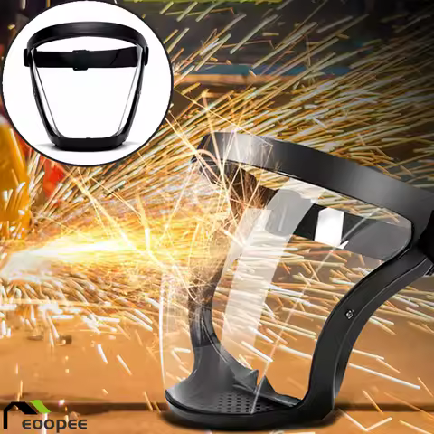 Full Face Protector Shield Reusable Dustproof Anti-fog Mask Safety Shield Mask Transparent Kitchen T