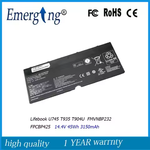 14.4V 45Wh 3150mAh FPCBP425 Laptop Battery for FUJITSU Lifebook U745 T935 T904U FMVNBP232 BP425