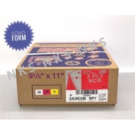 SONOFORM 9.5'' X 11'' 3PLY COMPUTER FORM (W/P/Y)(300 FANS)