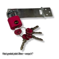 30mm single padlock package + 4 inch overpal