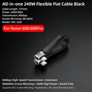 Type C Male To Male Charging Cable 240W 8K 60HZ USB4 Short Charging Line 80Gbps Data Transfer Flexib