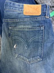 levis LMC W33L32 潑漆 中藍刷白 牛仔褲 窄管褲 修身褲 非 501 511 512 LMC LVC