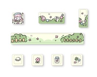 ZIFRIEND 8pcs Keycaps PBT Dye-sublimated cherry Height Customized Mechanical Keyboard Keycaps