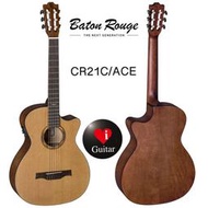 【iGuitar】德國 Baton Rouge CR21C/ACE加拿大紅松/焰狀楓木跨界古典吉他iGuitar強力推薦