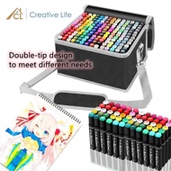 168/204/262pcs Touch Cool Art Markers Drawing Pen Brush Pen Manga Drawing Art Supplies marker pen se