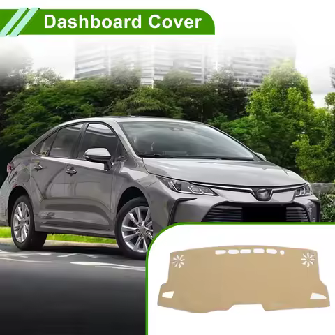 UXCELL Dash Cover for Toyota Corolla Sedan(L LE SE XLE XSE) 19-25 Polyester Beige 1Pc