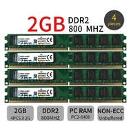 สำหรับคิงส์สตัน PC2-6400U 8GB 8GB 8GB 8G 4X2GB ดิมม์ DDR2-800 1.8V เดสก์ท็อป Intel เมมโมรี่
