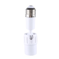 （bgm）E27 Light Bulb Socket Extender Adapter 360 Degree Rotatable Light Fixture E27 to E27 Base Adjus