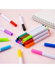 12支多彩液體粉筆,無塵可擦led螢光板筆,學生塗鴉黑板筆,水彩筆